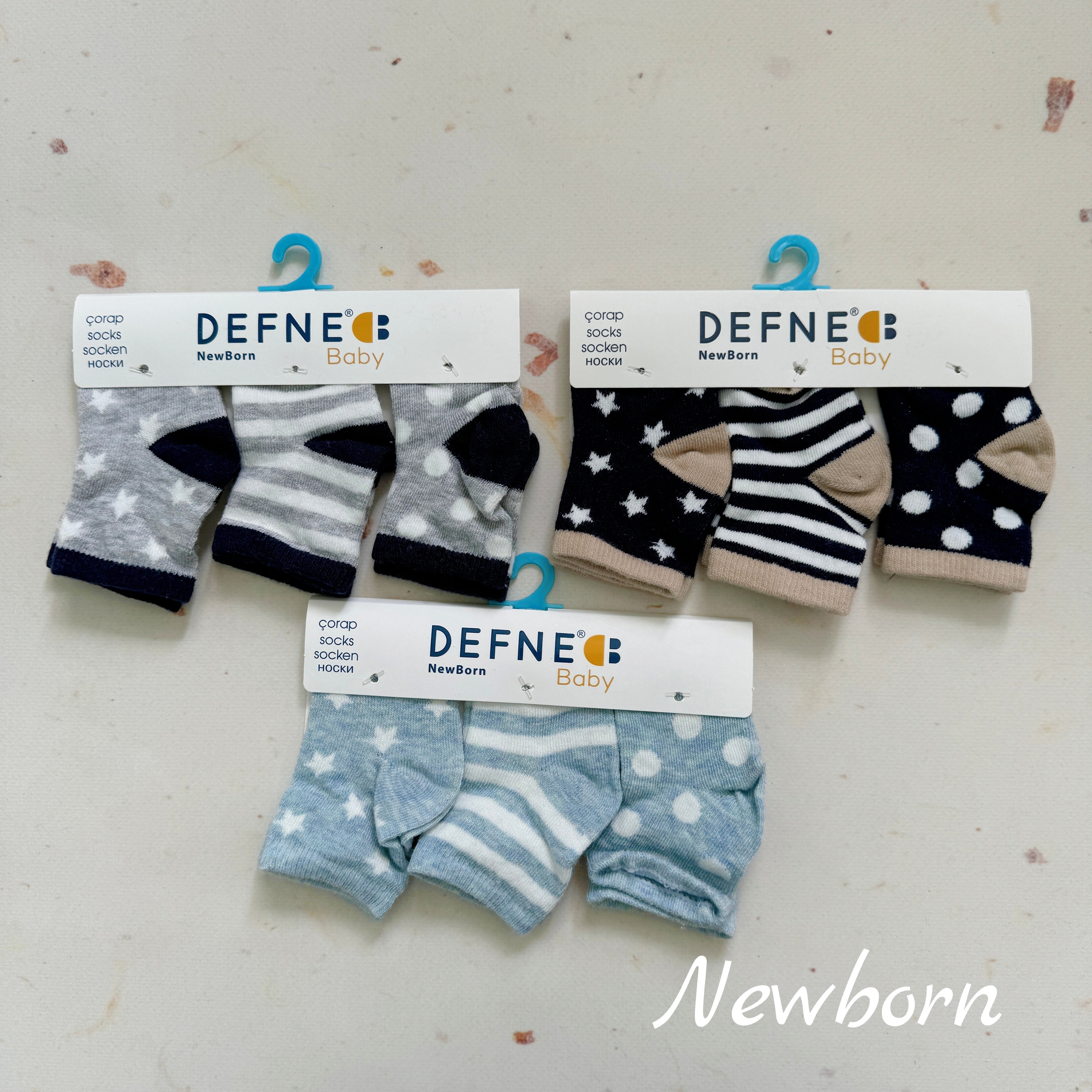 Носочки для новонароджених крапинка 3шт