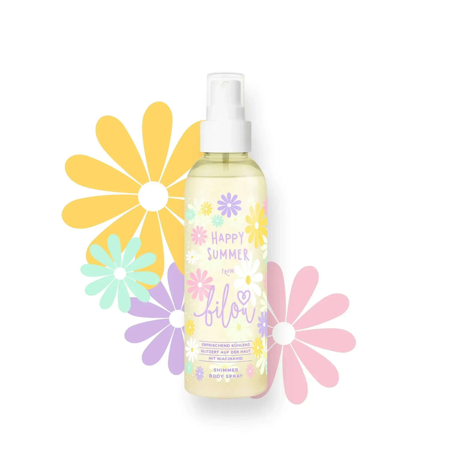 Спрей для тіла з шиммером Bilou Happy Summer 150 мл