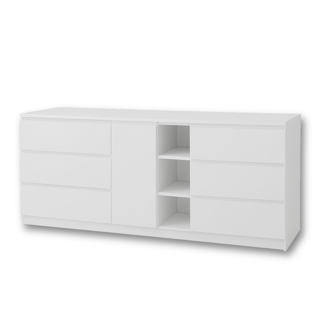 Комод на 6 шухляд з центральною нішею