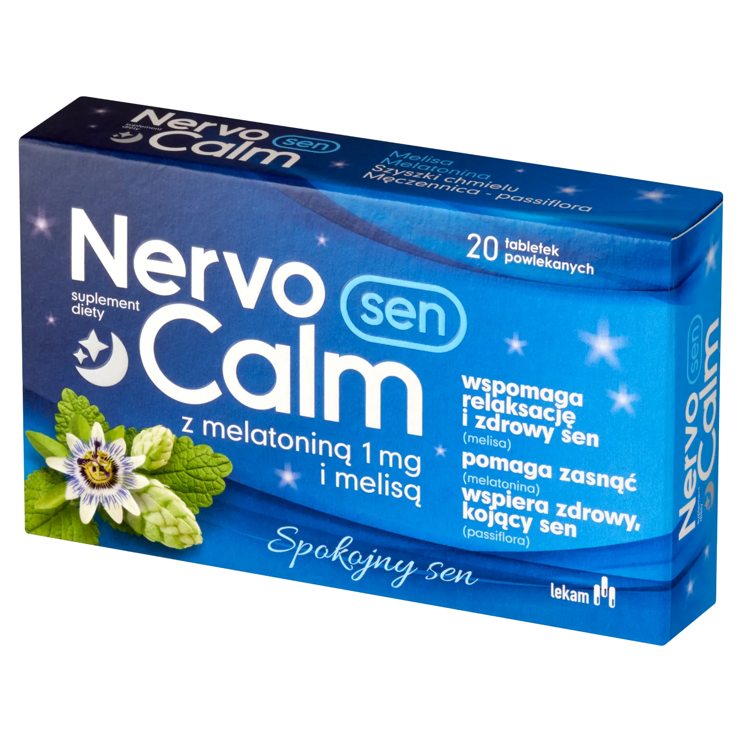 NervoCalm Sen з мелатоніном 1 мг та мелісою - 20 таблеток