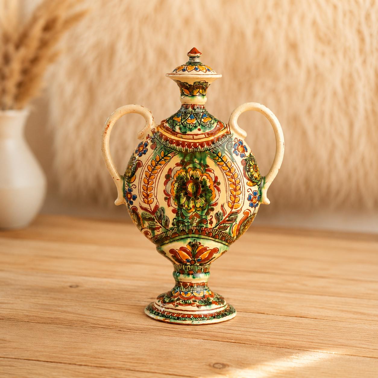 Декоративний куманець "Колоски", 34 см