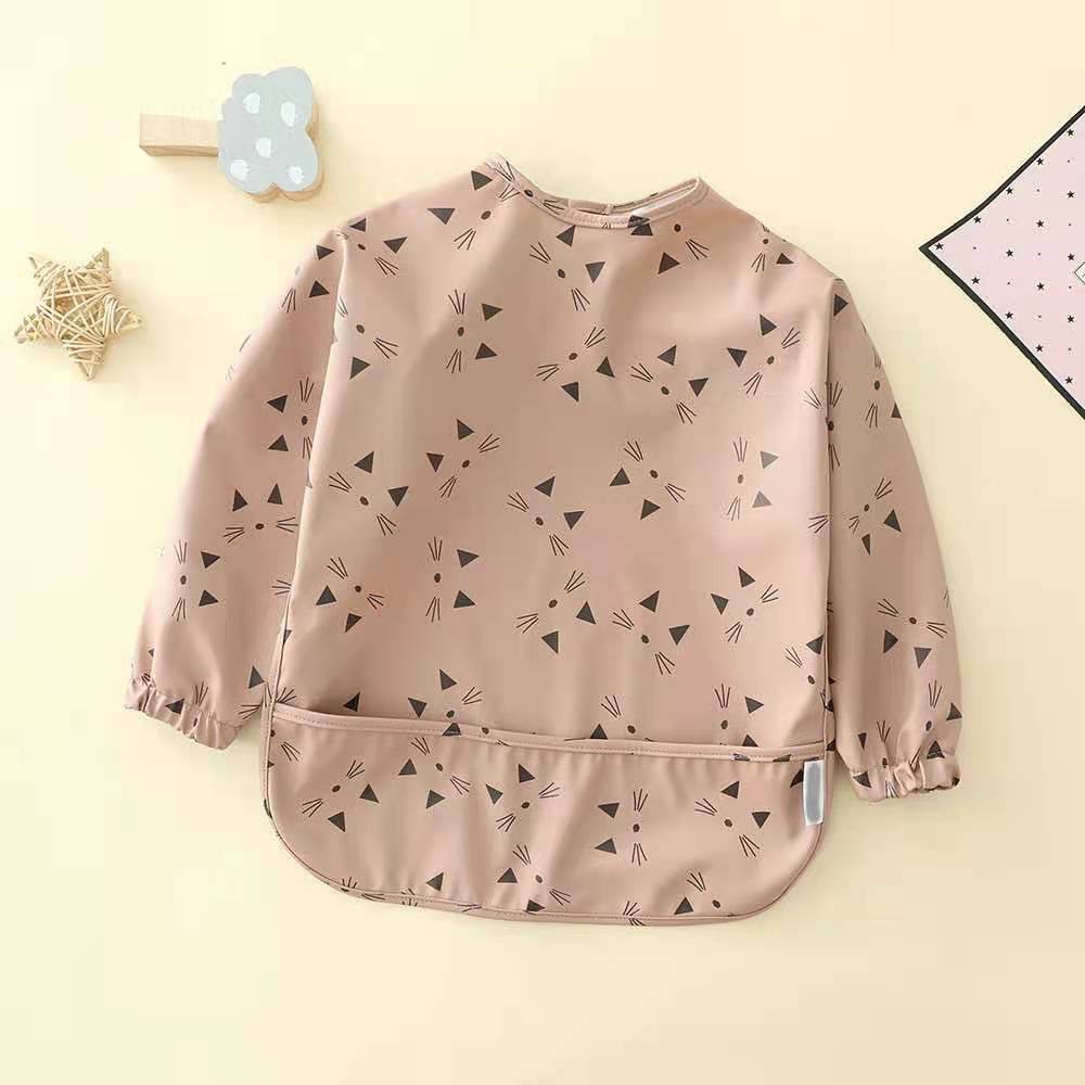 Фартушок з екошкіри "Коти пудра"