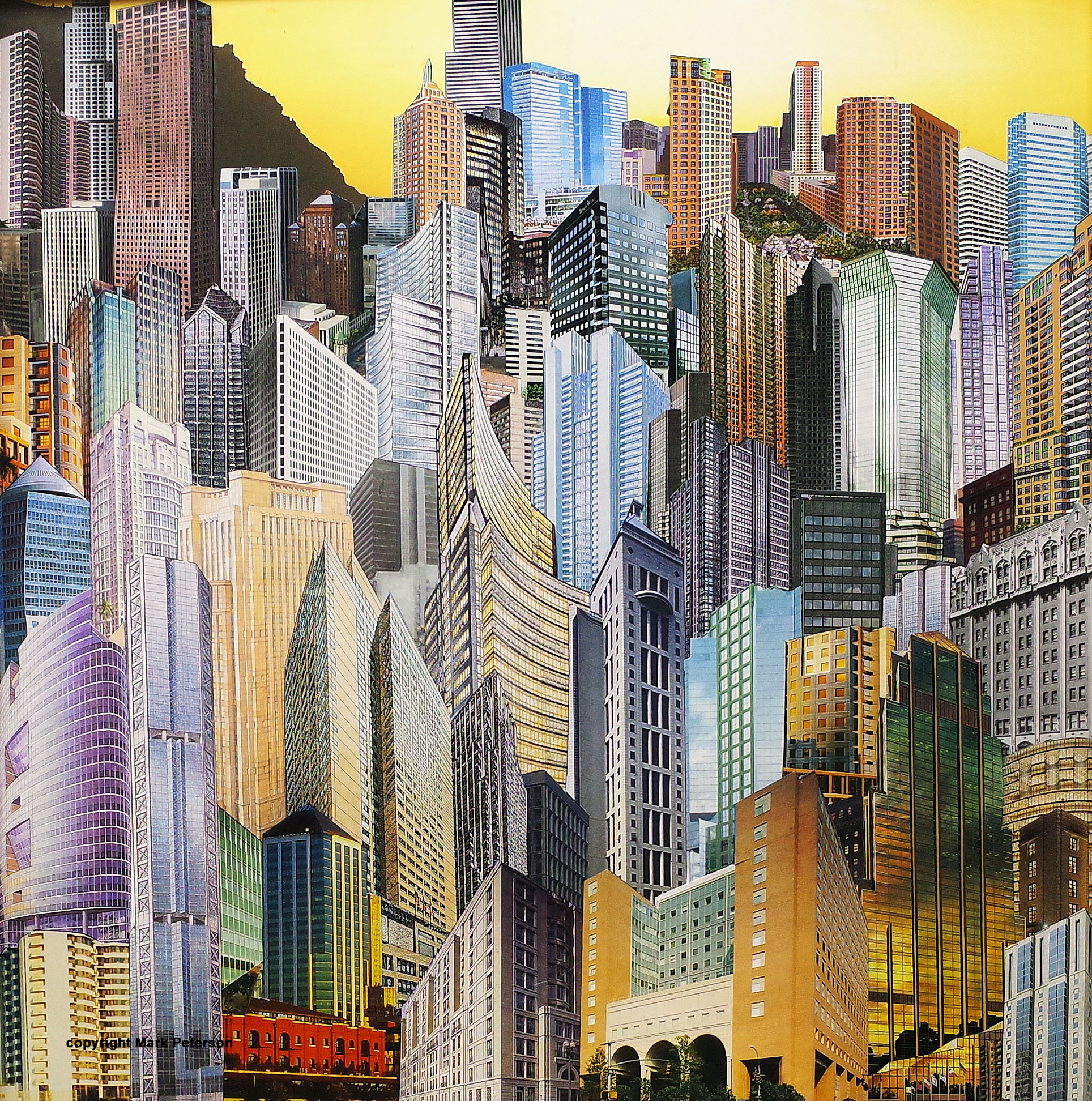 City Center, Ogden 14x15 (framed)