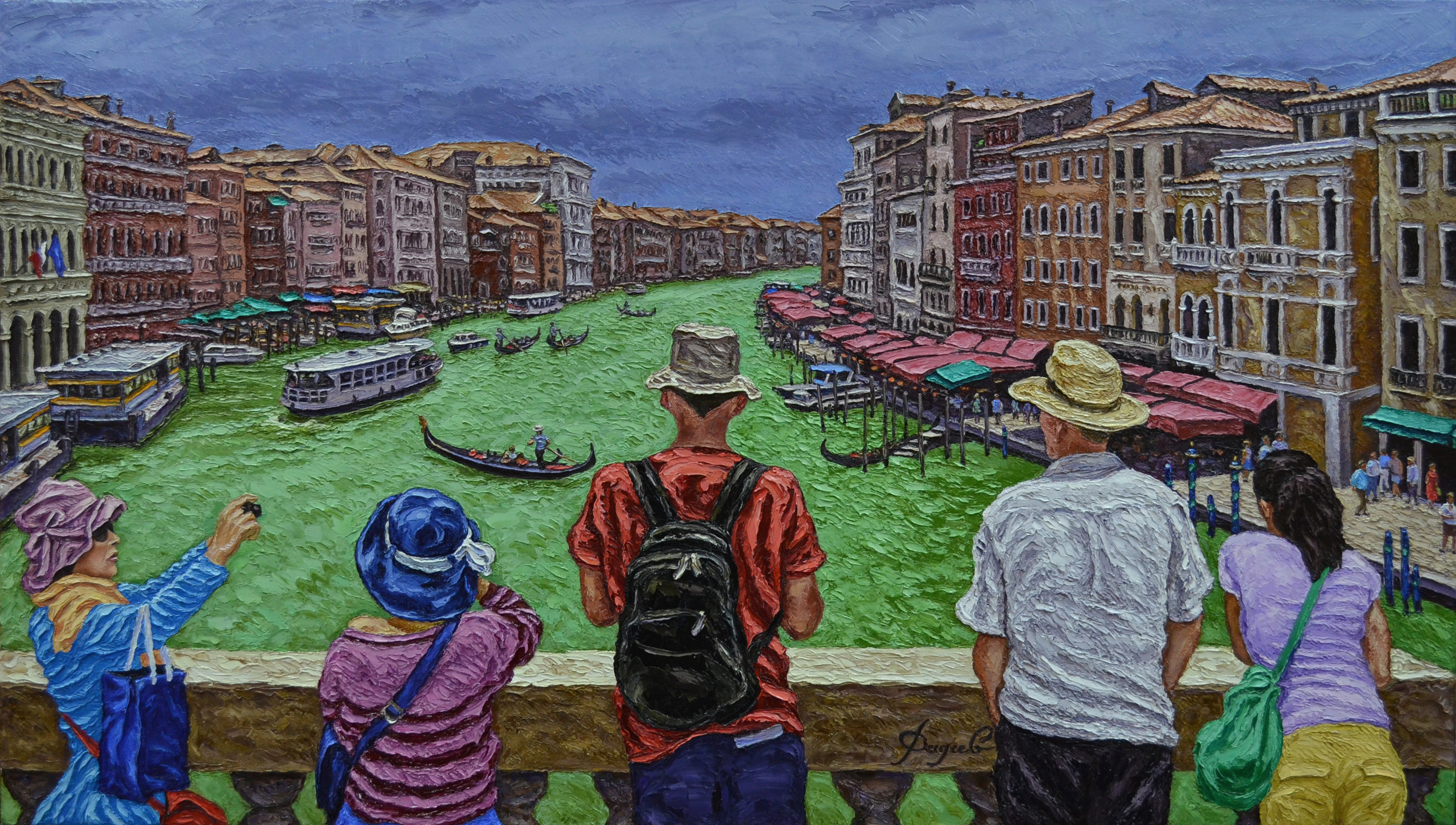 7. Tourists on the Bridge