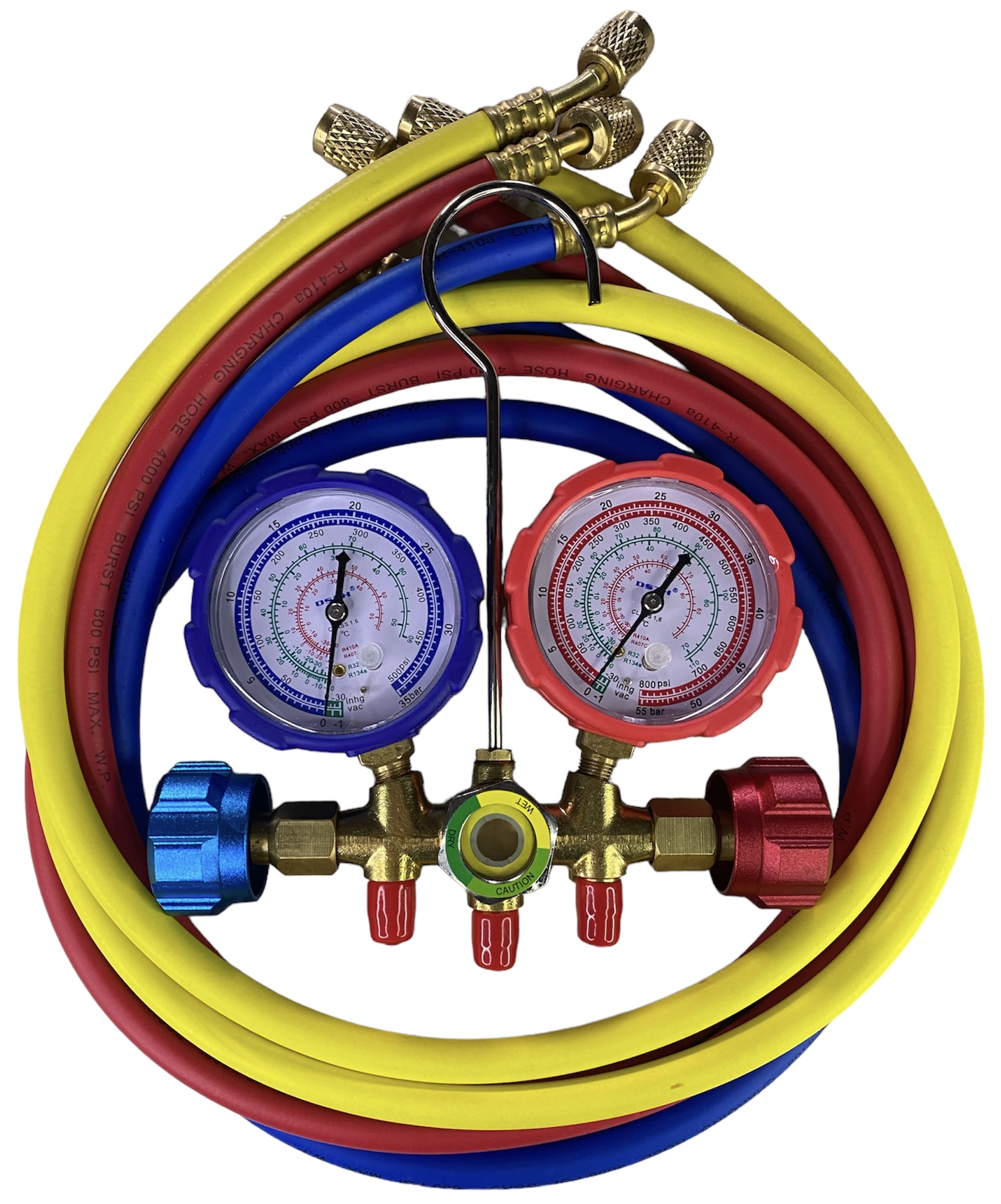 HS 536 C Hongsen  Манометричний 2-х вентильний колектор  R12 / R22 / 134а / 404а