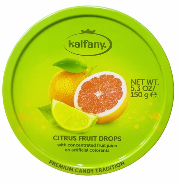 Льодяники Kalfany citrus fruit 150г
