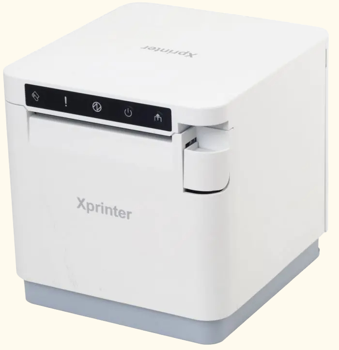 Принтер чеків Xprinter XP-T890H LAN Wifi Ethernet+USB+rs232+Wi-Fi білий