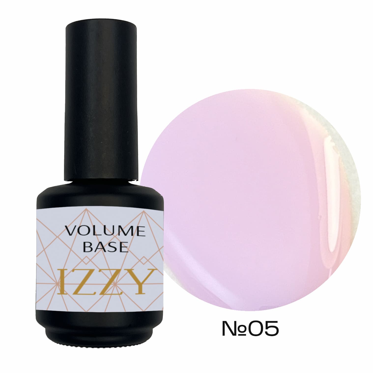 База для манікюру камуфлююча, Izzy Volume Base 05 (Lavender), 15мл