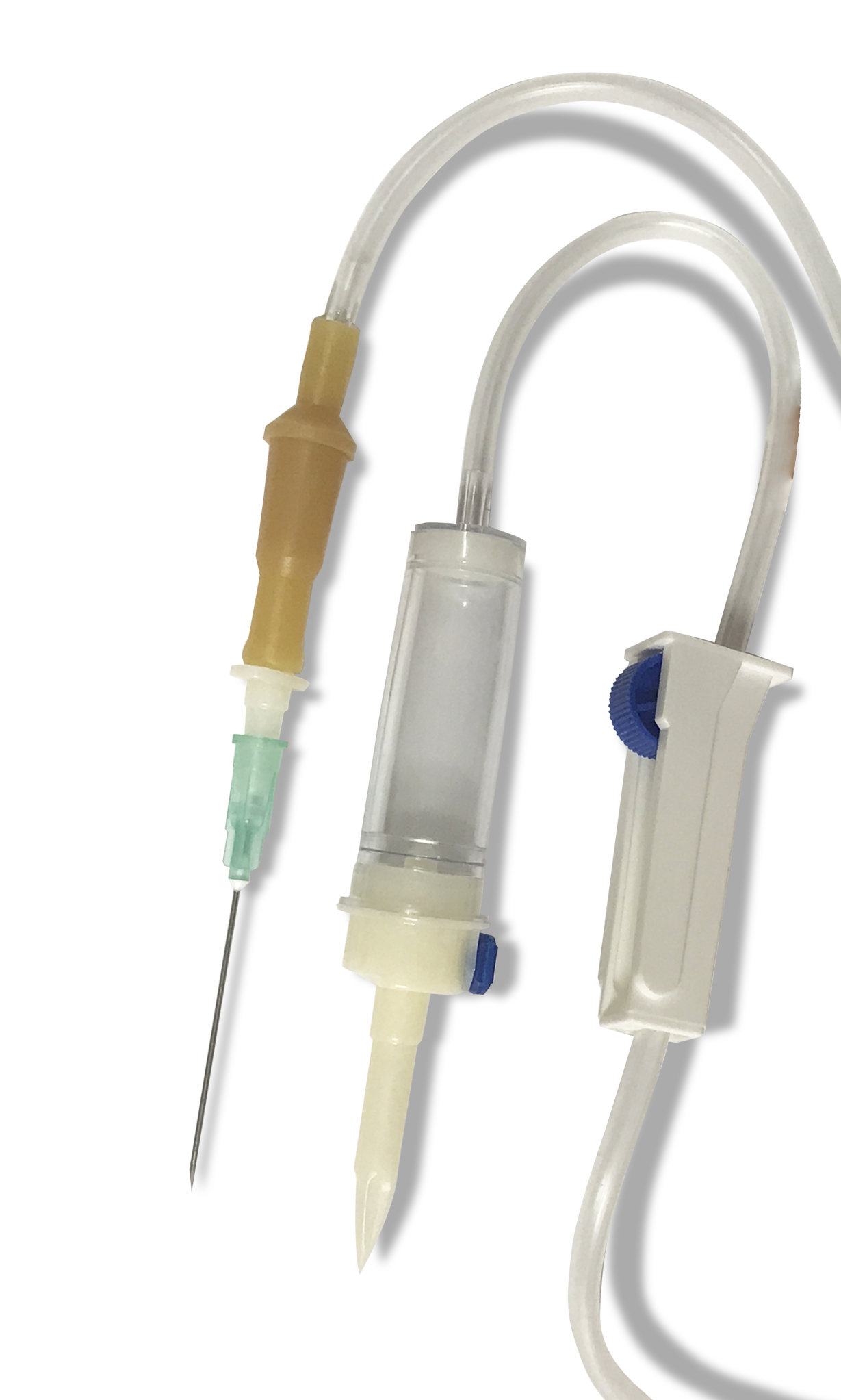 Система для вливанння інфузійних розчинів для одноразового використання стерильна з голкою 21G x 1 1/2” Luer Slip