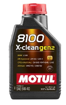 Моторна олива 5W40 моторна Motul 8100 X-clean GEN-2, 1л