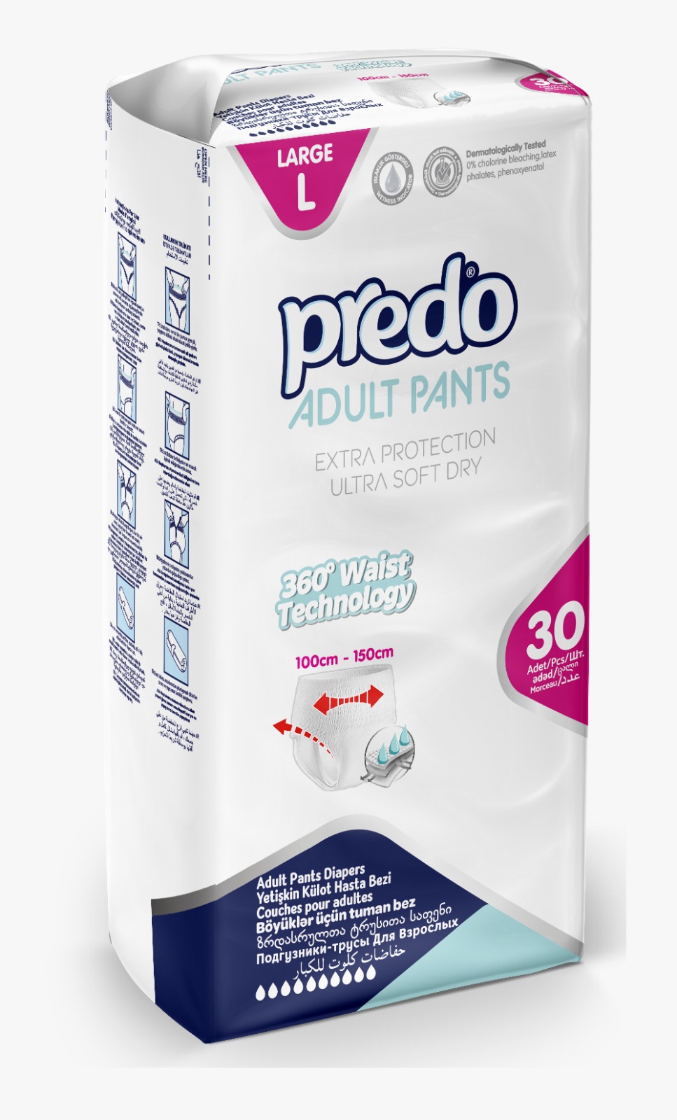Predo Adult Pants Pielucho-majtki Large 30 szt.