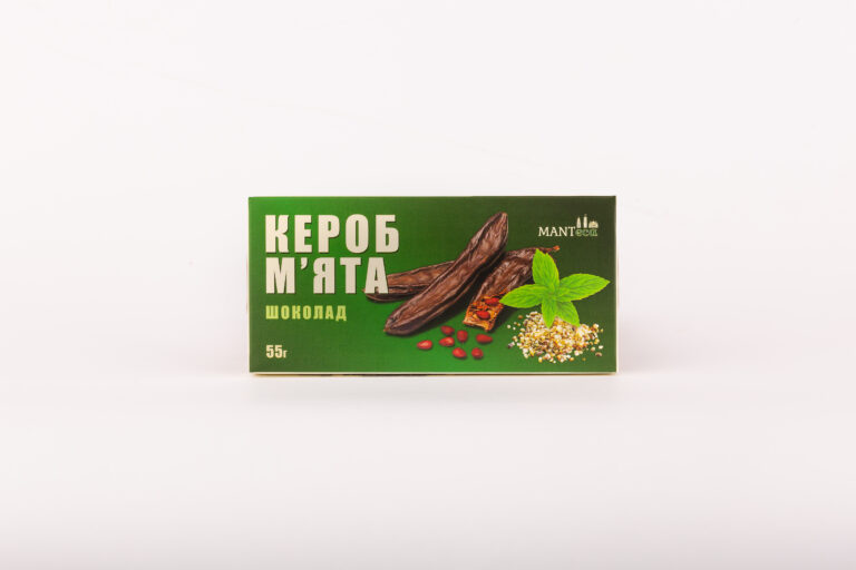 Шоколад Кероб-М'ята-Насіння коноплі 55г Manteca