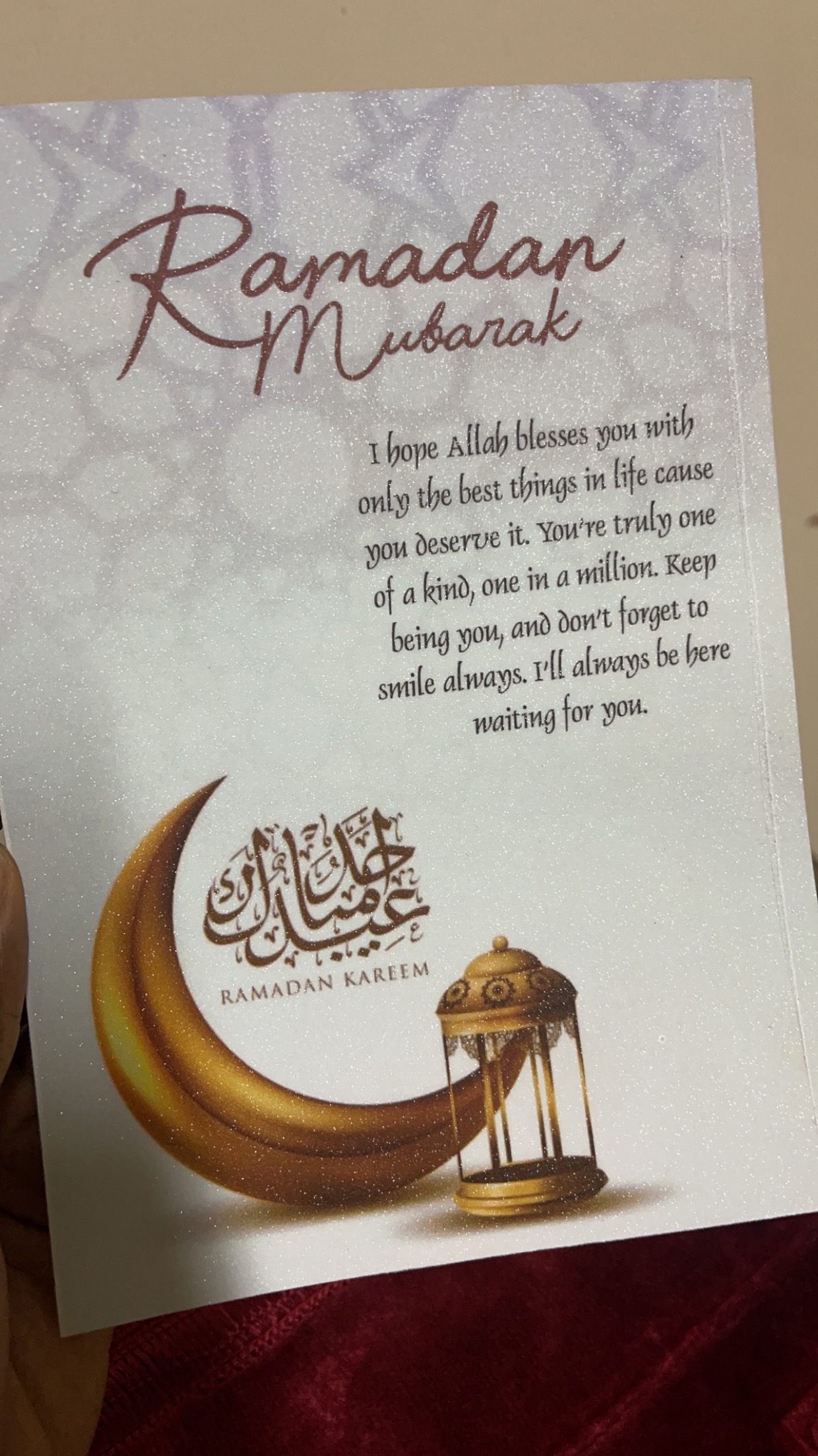 Customised card 