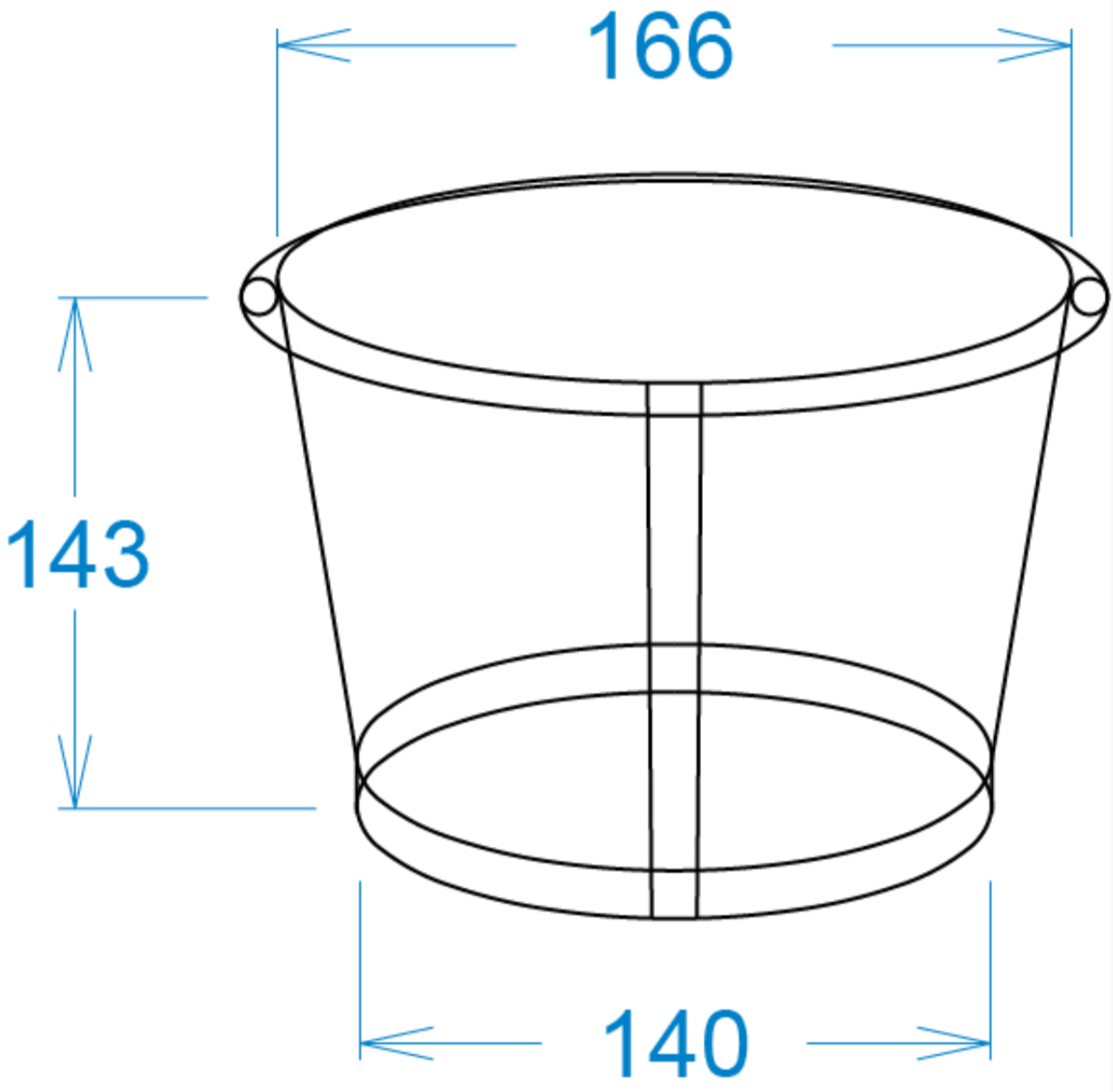 Упаковка для снеків та курячих крилець 2,5 л, упаковка 50 шт, 013300142