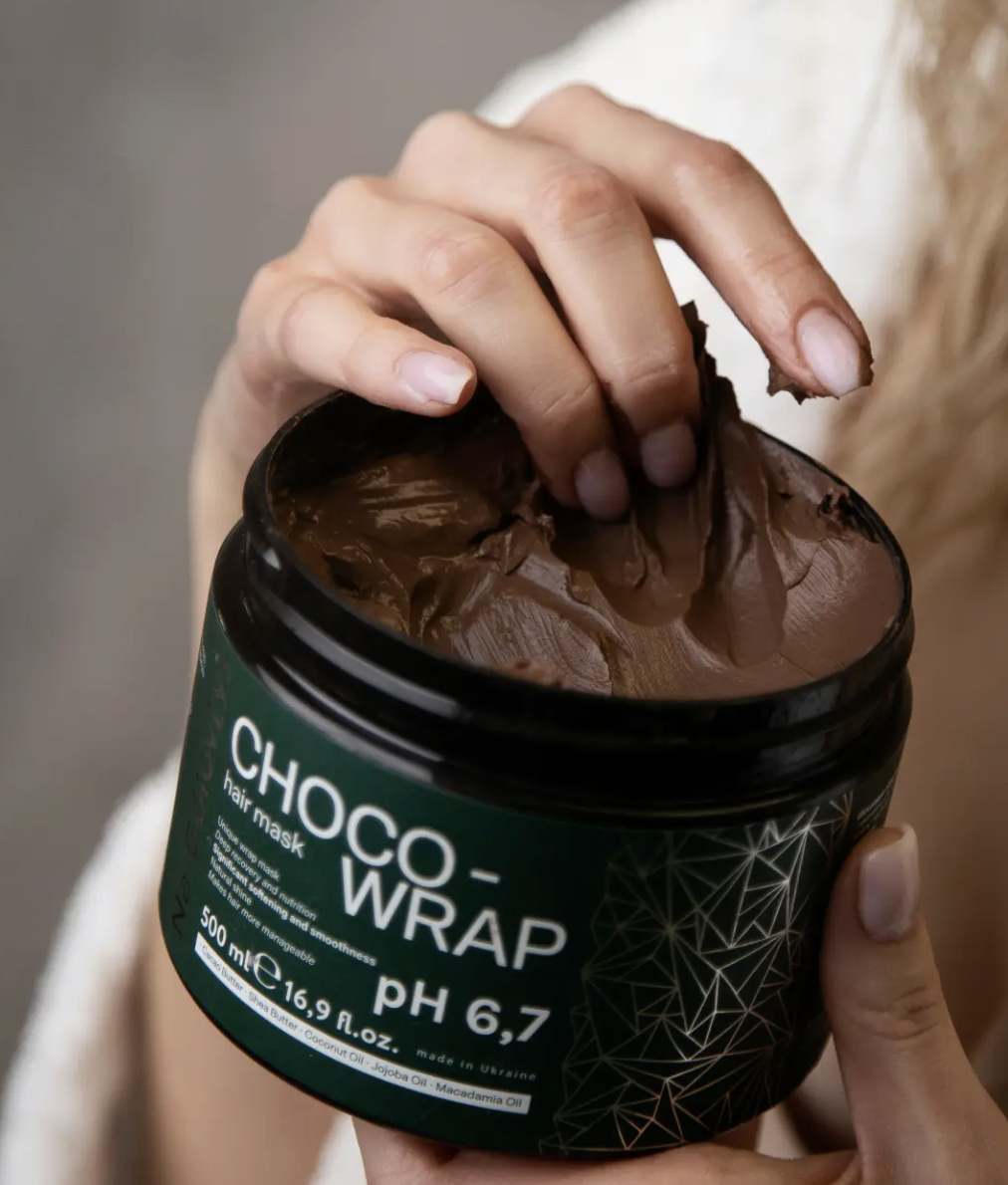 Шоколадне обгортання для волосся 5 олій «Na Gólov[y]», 500 ml