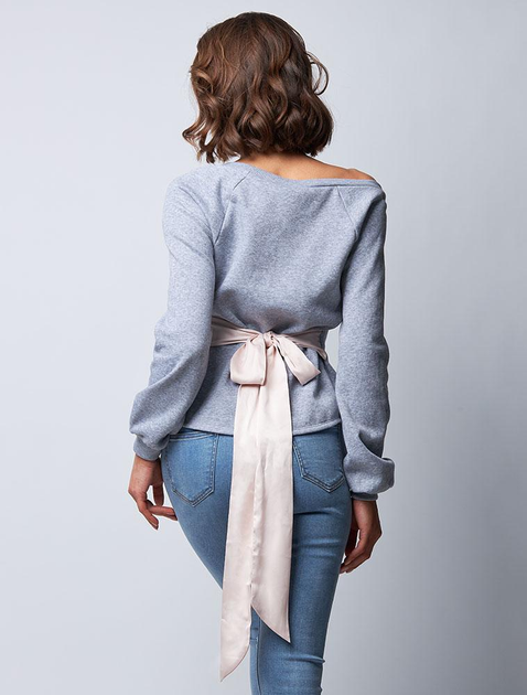 Кофта VS Fleece Tie-waist Top сіра