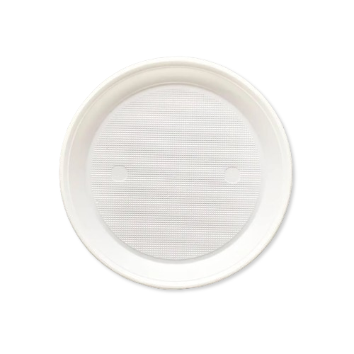 Тарілка одноразова 205 мм 1-секц PS , упаковка 100 шт