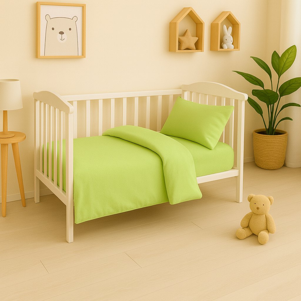 Дитяча постільна білизна з фланелі "Оливка"