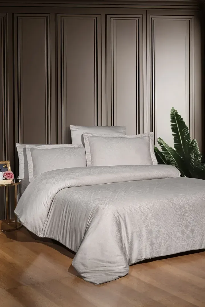 Постільна білизна FC Jacquad Satin євро Etnic Beige