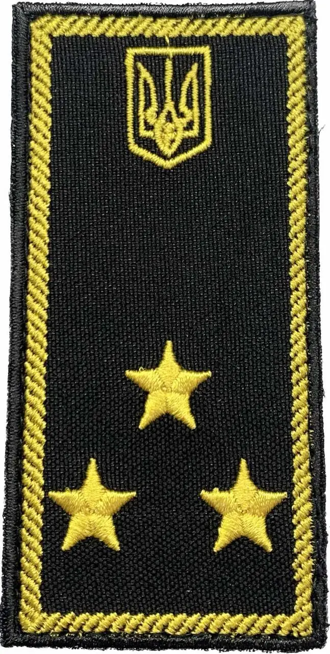 Погон Інспектор митної служби 2 рангу (нитка жовта, на липучці)