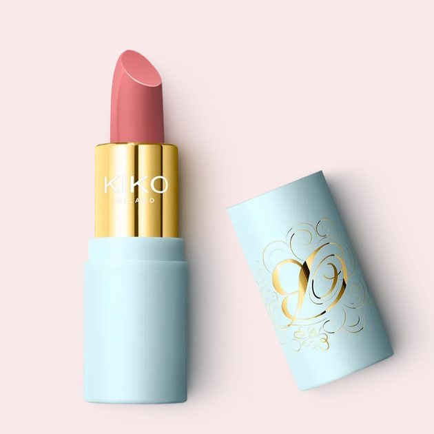 Атласна  помада Kiko Milano Bridgerton ballroom beauty 01 Ballgown Blush 3.6g