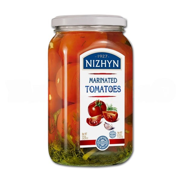 🇺🇦 "NEZHIN" Помидоры маринованные, 920 гр.