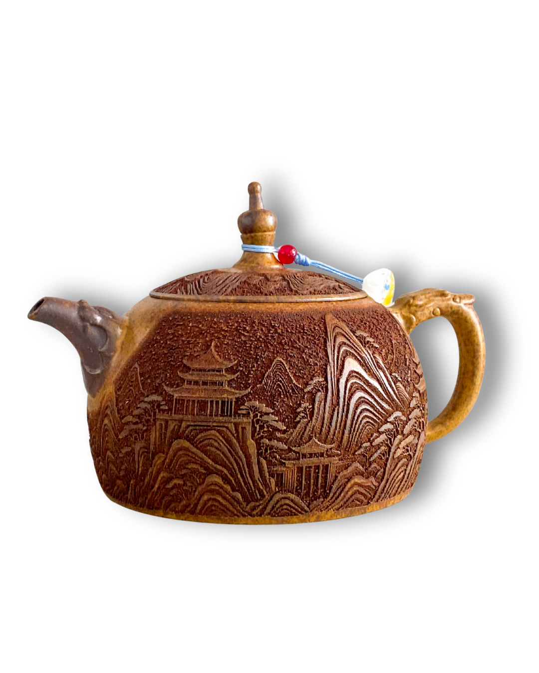 Чайник от пурпурна глина Zisha, ръчна изработка (320 мл)