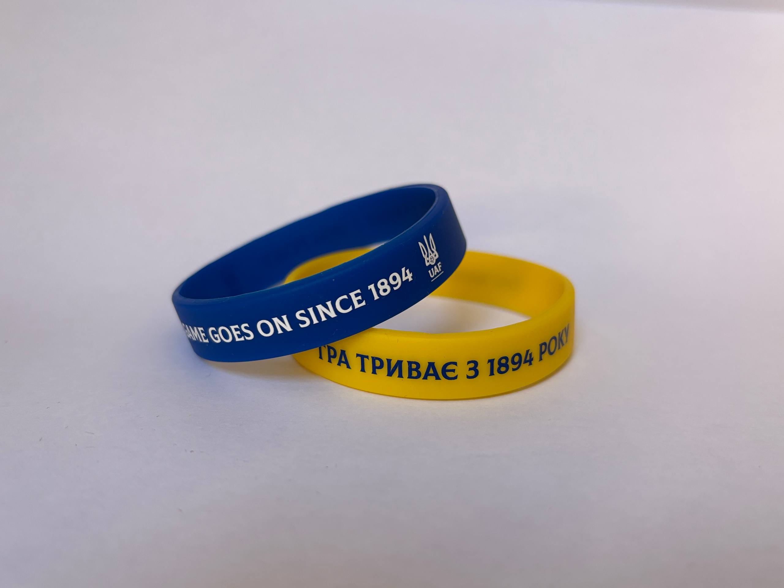 Силіконовий браслет синій