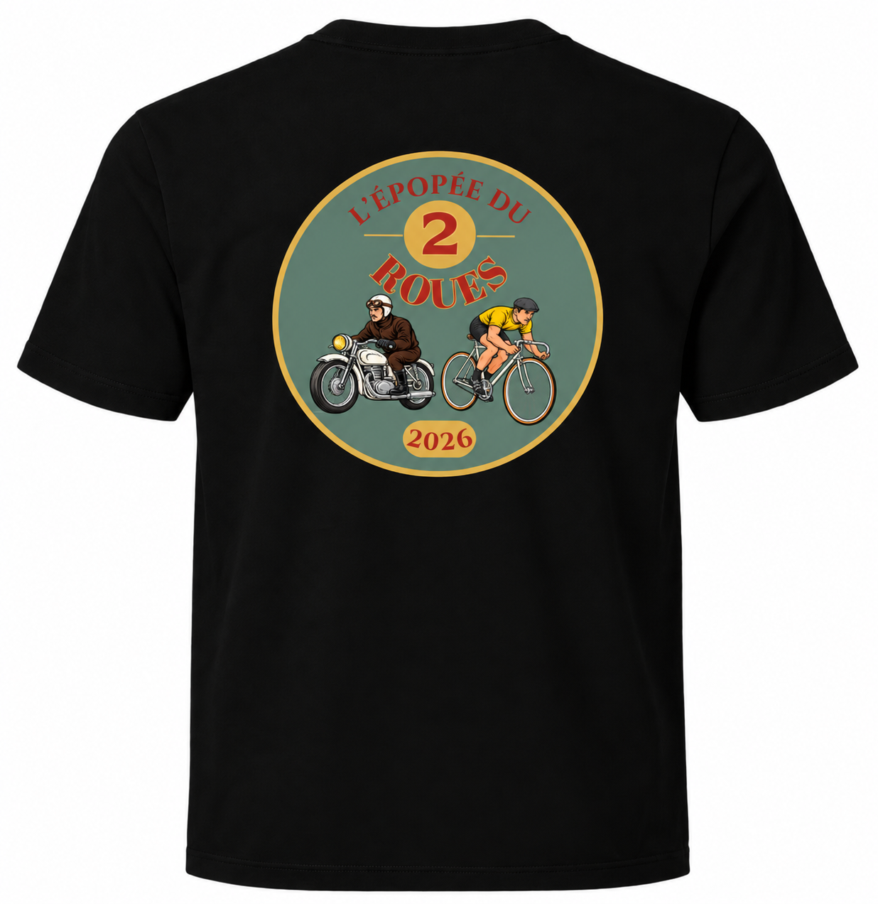 T-shirt Collector – L’Épopée du 2 Roues - Noir