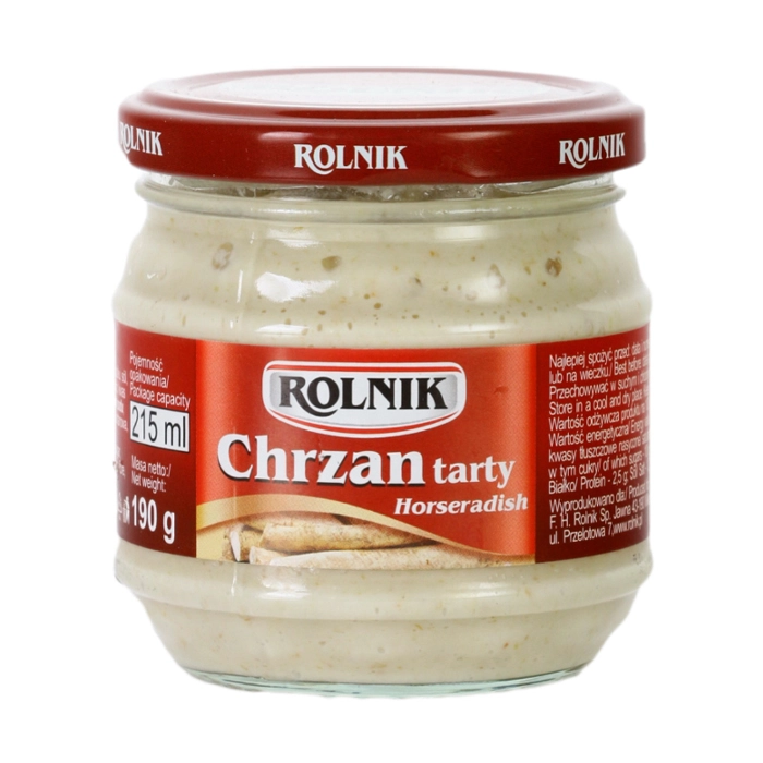 🇵🇱 "Rolnik" Rabano picante rallado, 190 g.