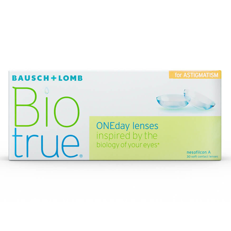 КОНТАКТНІ ЛІНЗИ BAUSCH & LOMB BIOTRUE ONEday for Astigmatism (30 бл./уп.)