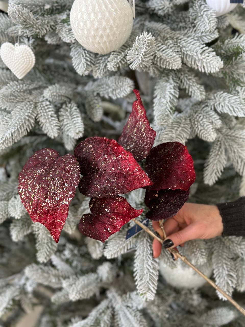 Декоративні оксамитові листочки, 76 см