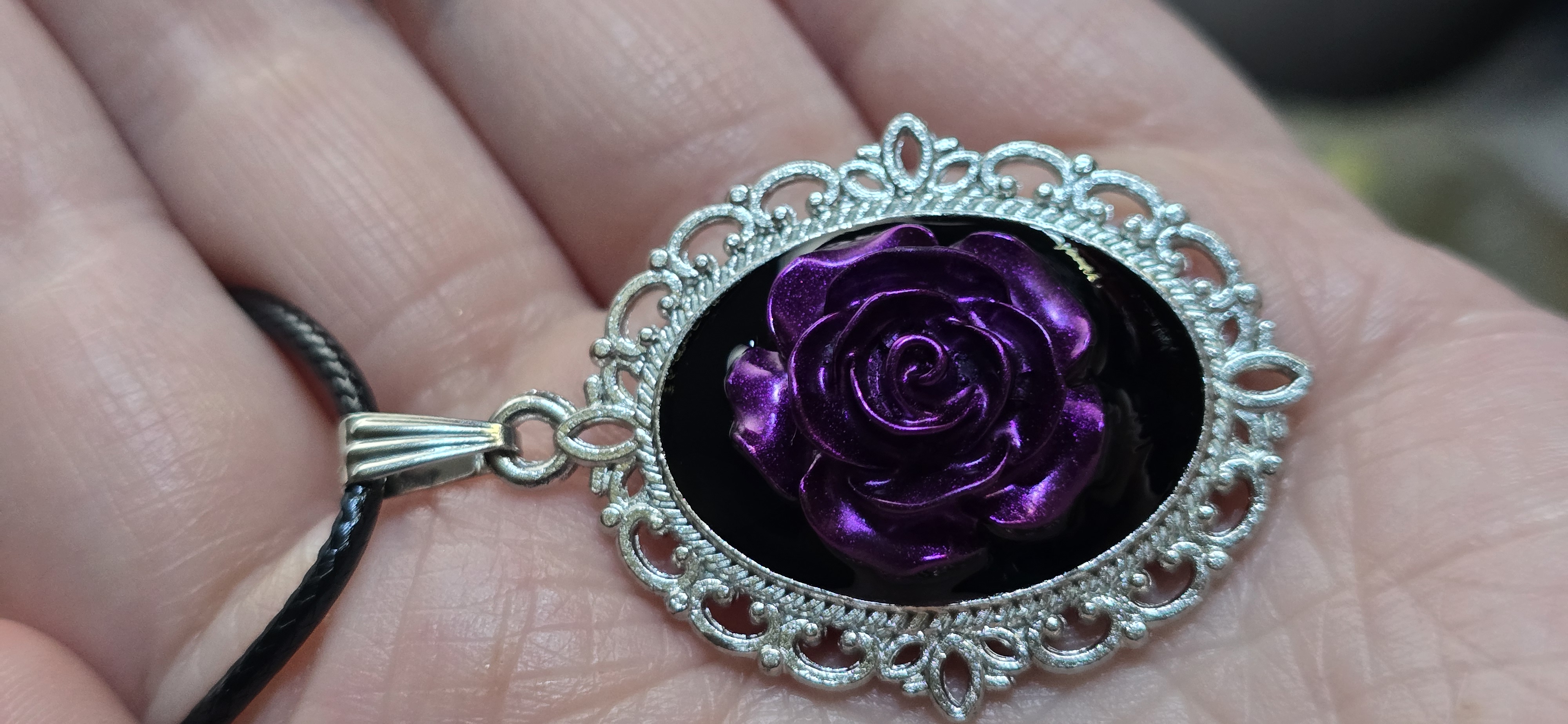 Elegant Rose Necklace