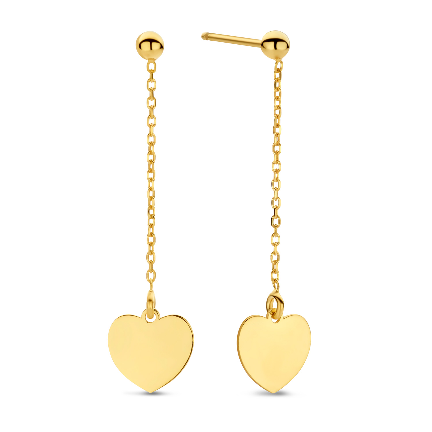 Goldene Herz Ohrstecker voller Wärme und Herzensmomente 