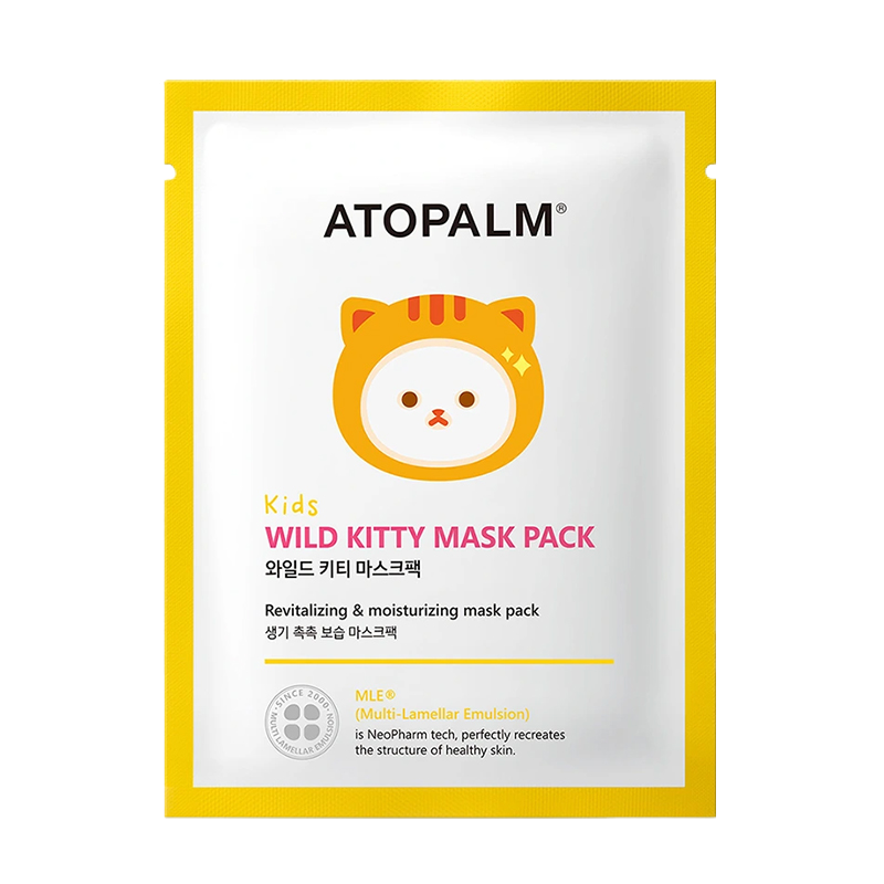 Маска тканинна розгладжуюча для дітей Atopalm Wild Kitty Mask Pack Kids 15g*1ea(BOX)