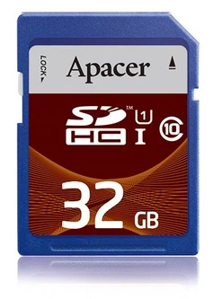 Карта пам'яті Apacer SDHC 32Gb Class10 UHS-I (U1)