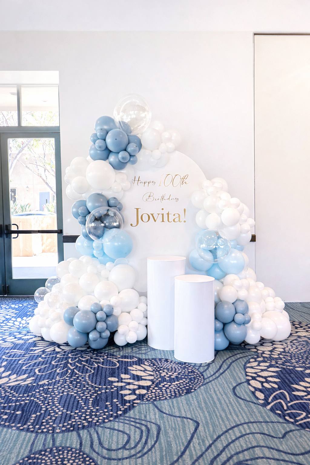 Birthday Balloon Arch Backdrop