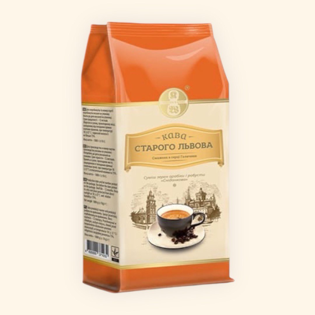 Кава в зернах Кава Старого Львова Сніданкова 1 кг