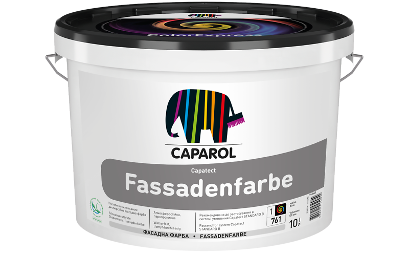 Фарба фасадна акрилова Capatect Fassadenfarbe (B1), 10 л