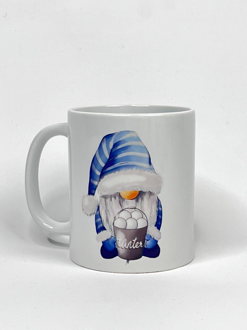 Чашка з принтом Голубий гном