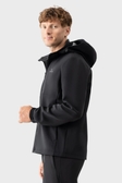 Вітровка AVECS чорна з матеріалу Softshell з капюшоном