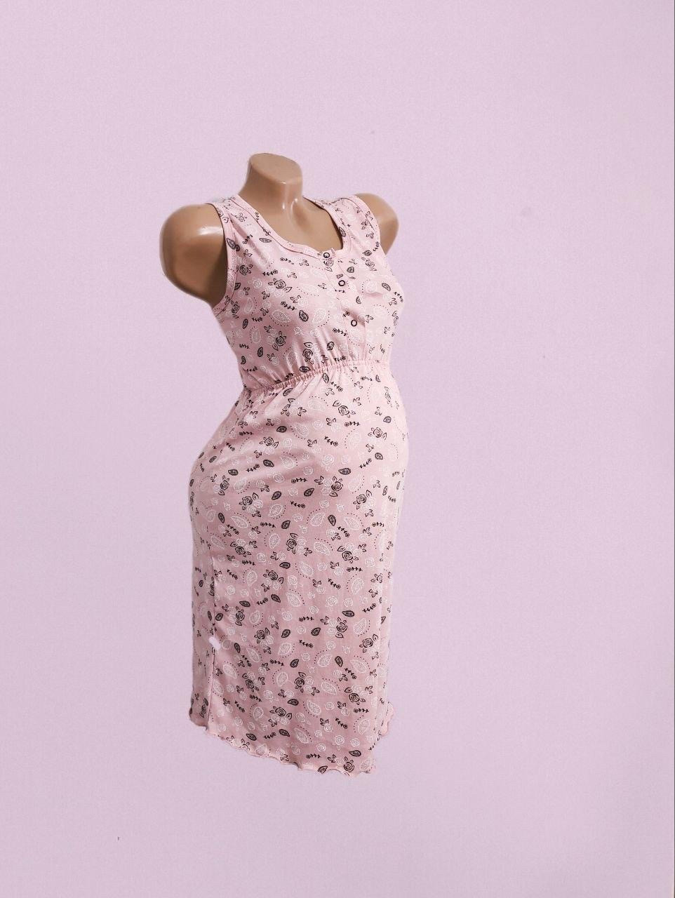 Нічна сорочка з кнопкою для годування