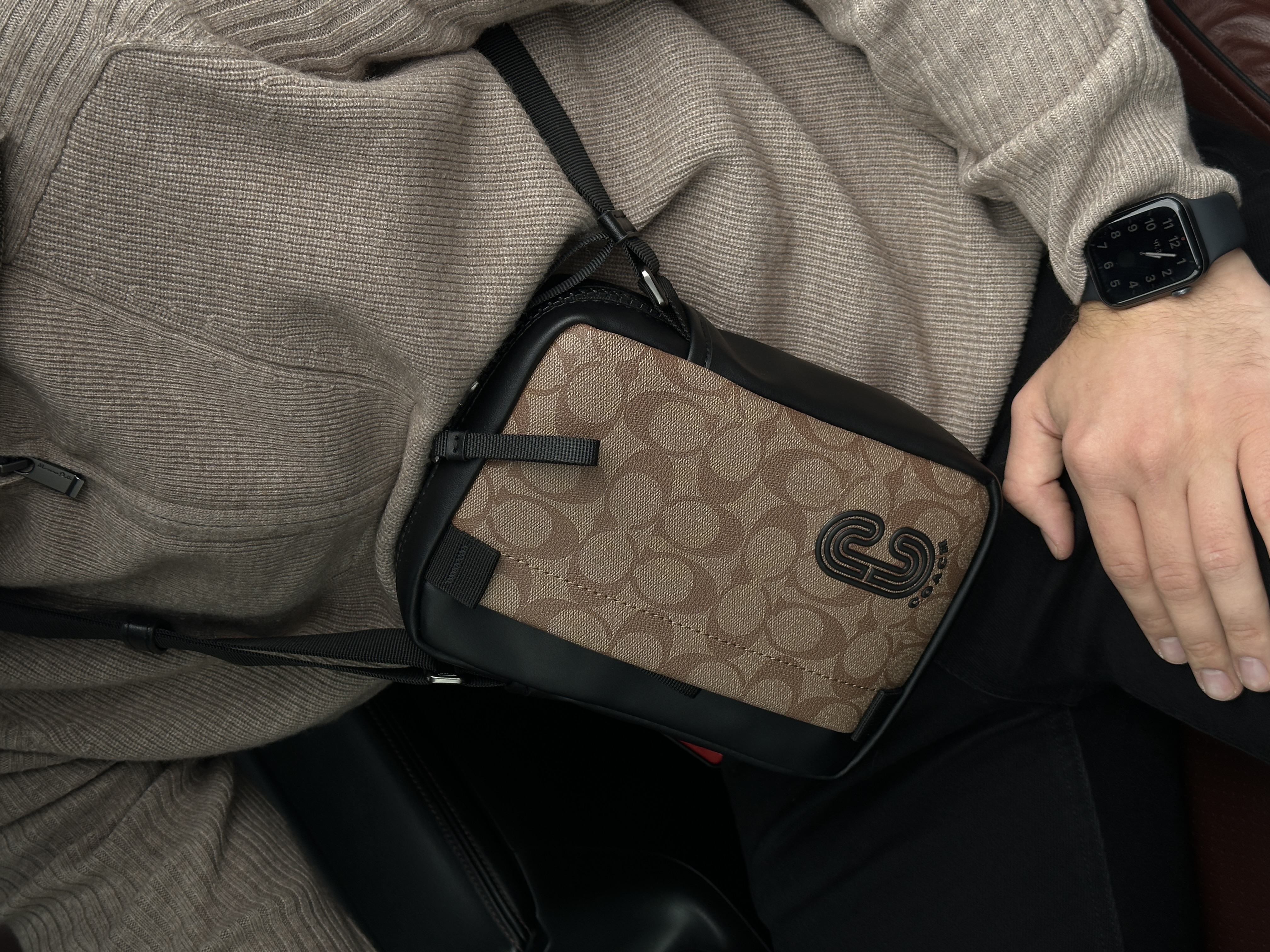 Coach Crossbody in Signature Canvas Sand