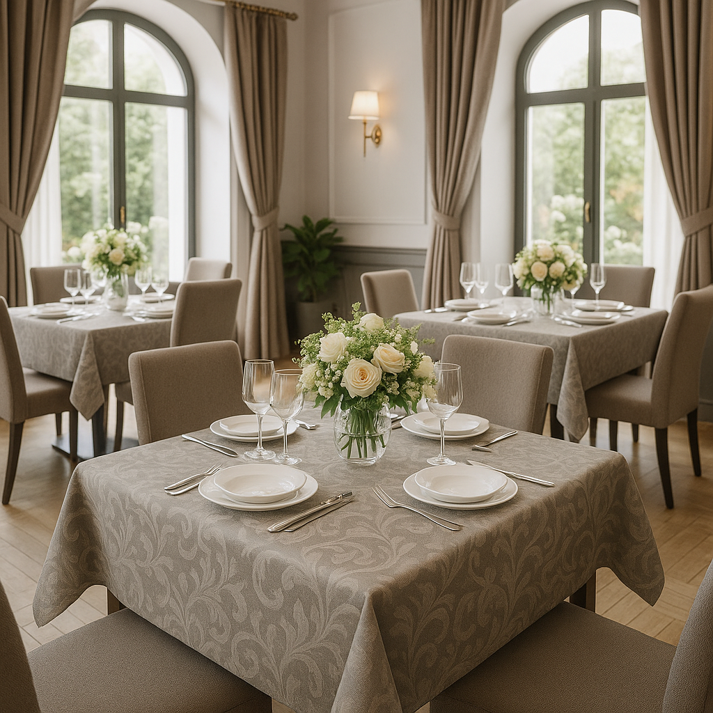 Скатертина для ресторану, кафе "Мокрий пісок"