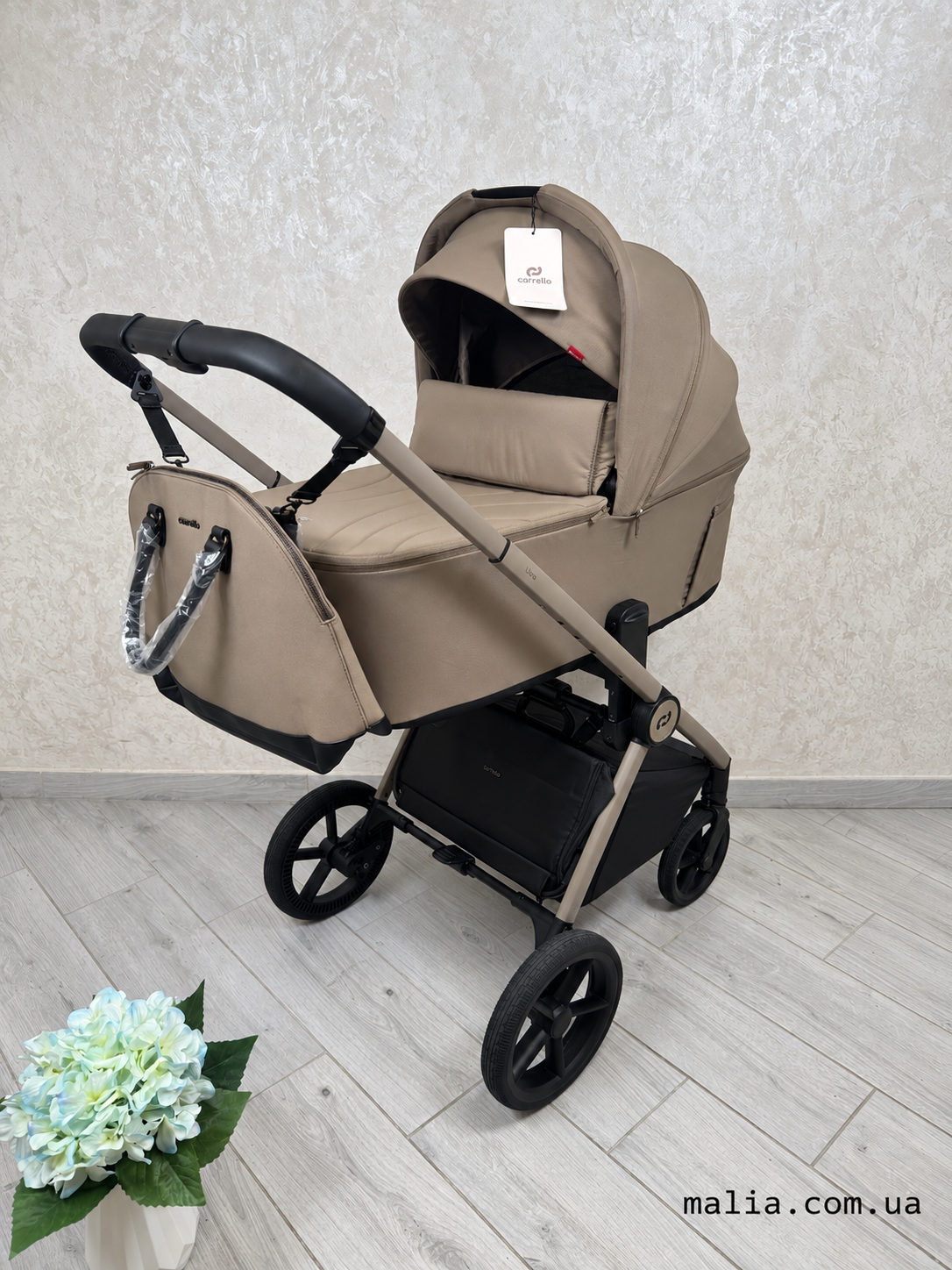 Коляска CARRELLO Ultra CRL-6556 2в1 Vintage Beige