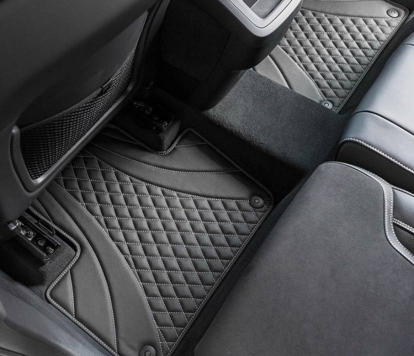 Килимки з екошкіри у дизайні Ексклюзив для Audi, BMW, Mecedes, Porshe, Toyota, Skoda, VW etс-copy