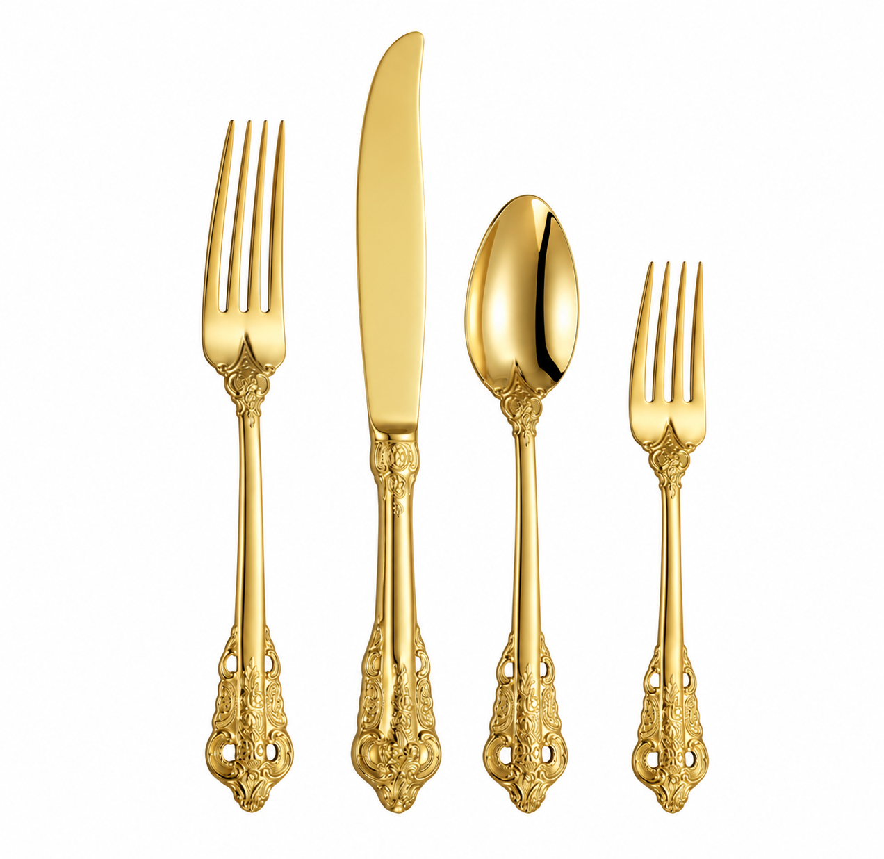 Vintage Gold Flatware 