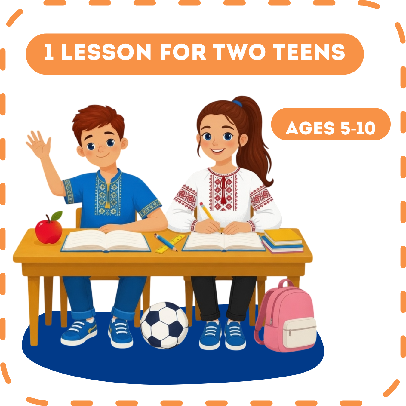 1 lesson for two teens