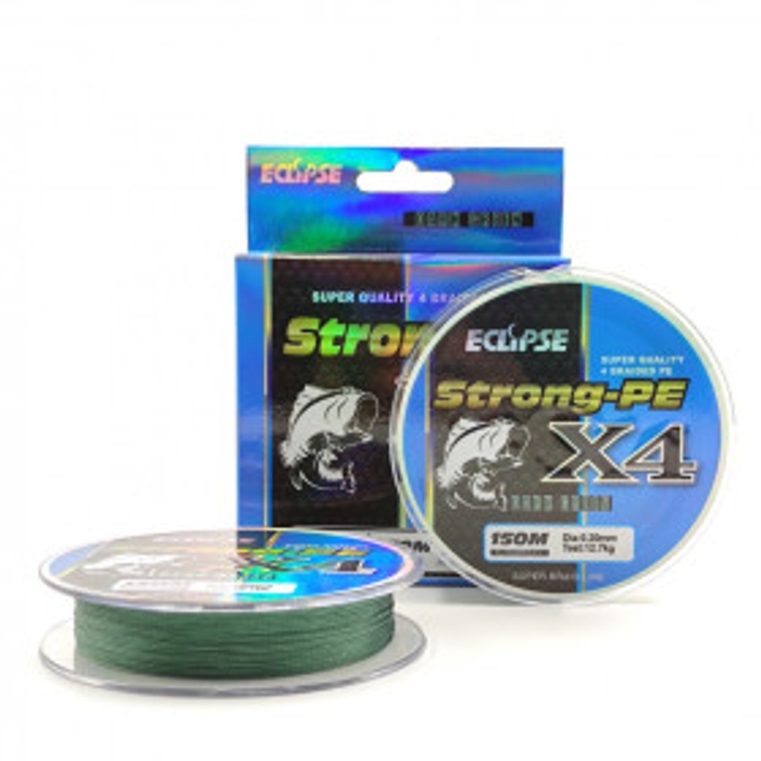 Шнур Eclipse X4 Strong-PE Dark Green 150m 0.20