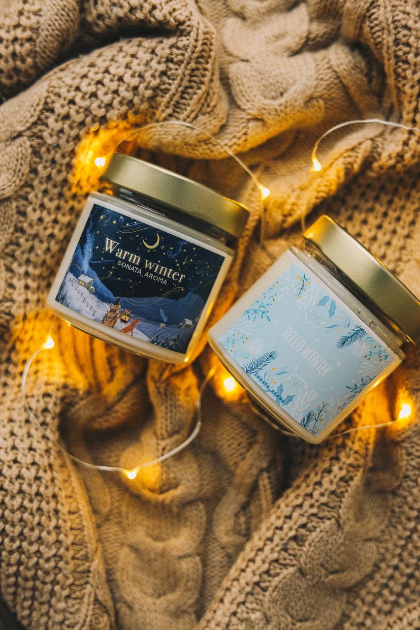 Набір зимових свічок